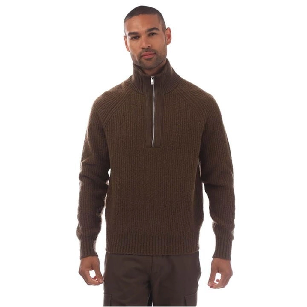 Hugo Boss C-Ebrezzo Quarter-Zip Sweater - Green